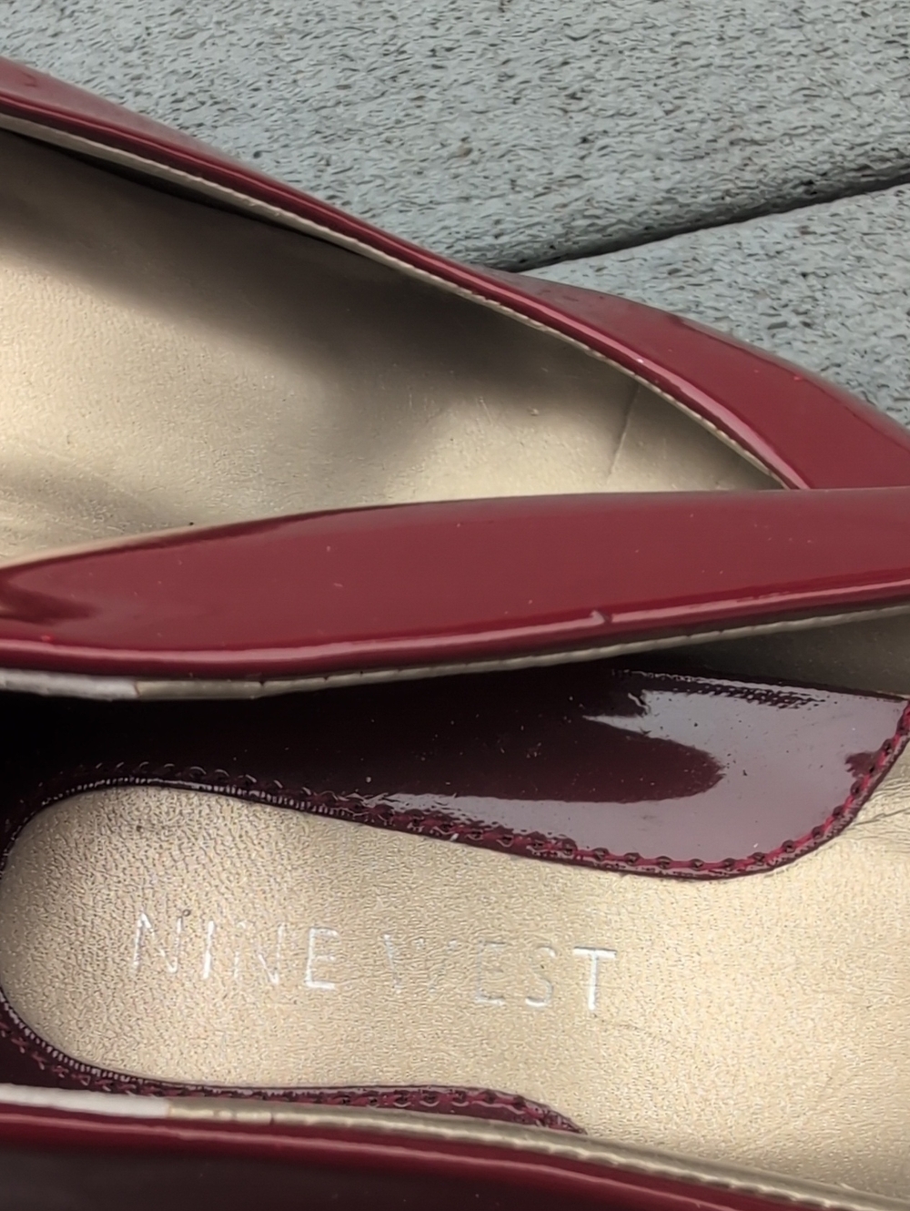 Nine West Mooney Patent Heels | Nine West Red Pointed Toe Patent Heels - Picture 8 of 13